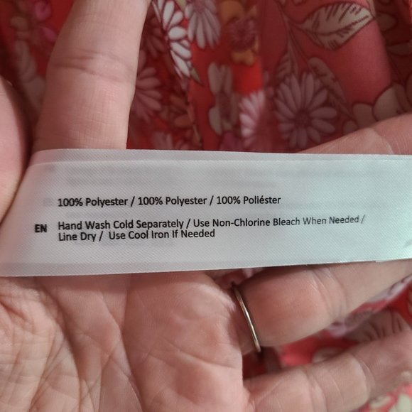 B.O.G Collection Pink Floral Wide Leg Sleeveless Jumpsuit Size M - Picture 13 of 16